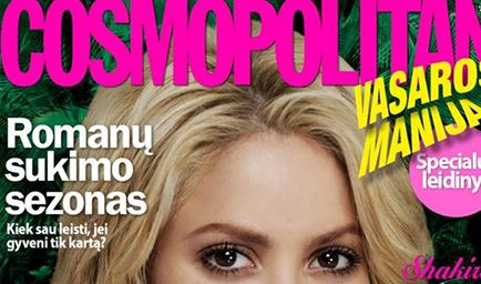 Shakira plasma aspectos de su vida en Cosmopolitan