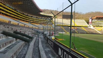 Construccion del estadio monumental de guayaquil