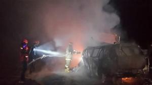 Un hombre fallecido y dos vehículos incinerados en la vía Jipijapa ... - El Diario Ecuador