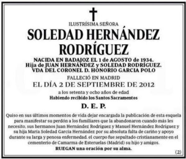 Mujer encargó antes de morir un aviso fúnebre para perdonar a su familia |  El Diario Ecuador