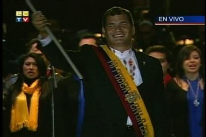 Posesión Popular de Rafael Correa llena de música