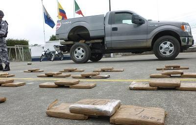 Policía decomisa 56 kilos de clorhidrato de cocaína que iba para Guayaquil