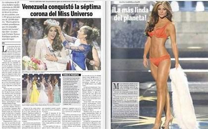 Periódico venezolano confunde a la Miss Universo y publica foto de Constanza Báez
