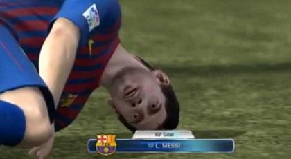 Lionel Messi 'muere' al anotar un gol en el FIFA 14