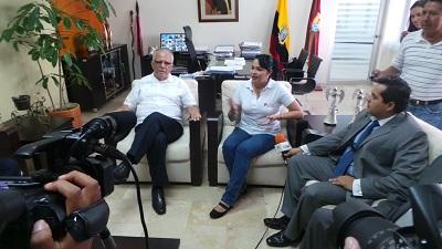 Zurita y Quirola dialogan previo al proceso de transición en el Municipio