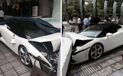 Empleado de hotel estrelló un Lamborghini en la India (video) | El Diario  Ecuador