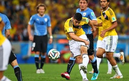 El gol de James Rodríguez a Uruguay, el mejor del Mundial para FIFA (video)