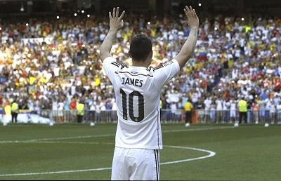 James Rodríguez: 'En el Real Madrid podría jugar hasta con el número cien'