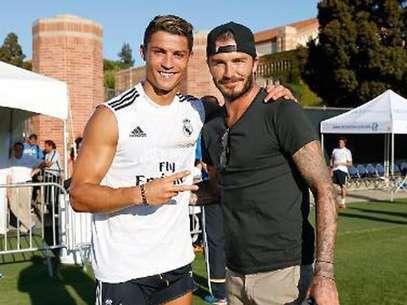 David Beckham asiste al entrenamiento del Real Madrid