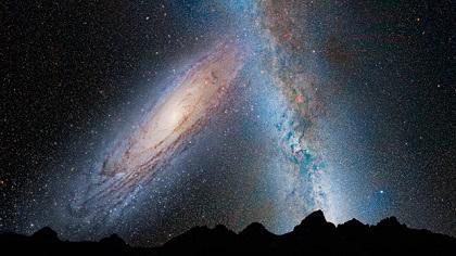 La Vía Láctea podría ser mucho más ligera que Andrómeda, según un estudio