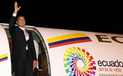 Rafael Correa viajó a Guatemala para encuentro con Pérez Molina