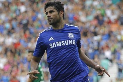 El Chelsea, líder con otro gol de Diego Costa