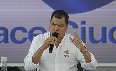 Correa convoca a una contramarcha en Quito