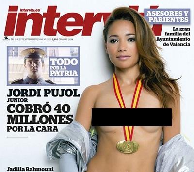 Atleta española se desnuda para poder vivir