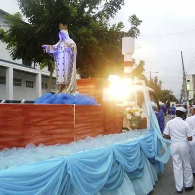 Inician las fiestas de la Virgen en Bahía de Caráquez
