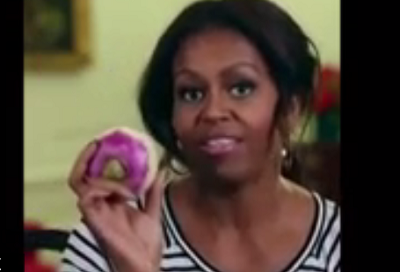 Michelle Obama baila con un nabo para promocionar la alimentación saludable (VIDEO)