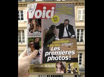 Publican fotos del presidente francés y Julie Gayet juntos en el Palacio del Elíseo