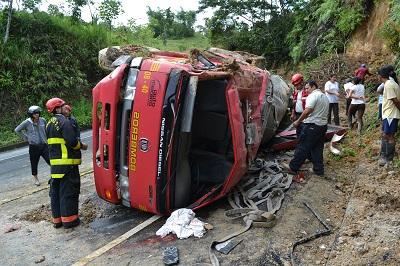 Bombero muerto en accidente de tránsito será trasladado a Alluriquín