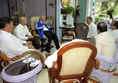 Fidel Castro se reunió con 'Los cinco', los agentes cubanos presos en EE.UU.