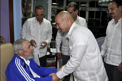 Fidel Castro se reúne  con ‘los cinco’