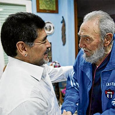 Castro revela cartas que intercambió con Maradona