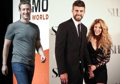 Shakira y Piqué cenaron junto a Mark Zuckerberg, creador de Facebook