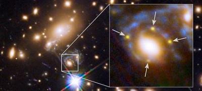 Cuatro explosiones de una supernova reafirman la teoría de Einstein