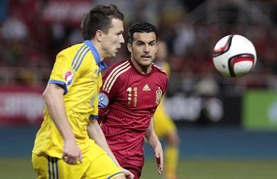 España sufre para ganar a Ucrania con un gol de Morata