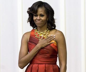 Michelle Obama  despide a su florista