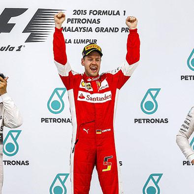 Vettel logra su primer triunfo con Ferrari