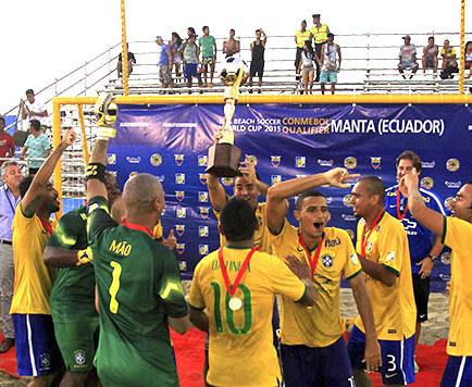 Brasil logra su quinto título en fútbol playa