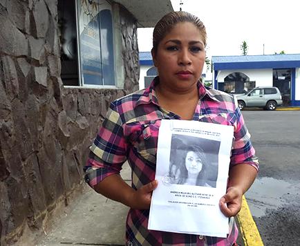 Madre denuncia desaparición de su hija de 15 años