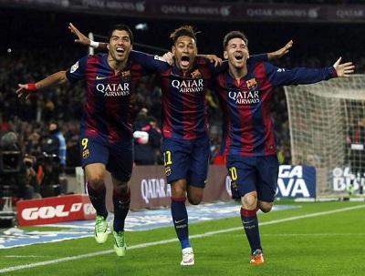 El tridente Messi-Neymar-Suárez supera el récord de Cristiano-Benzema-Higuaín