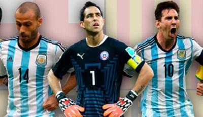 Bravo contra Messi y Mascherano, un duelo azulgrana por el trono de América