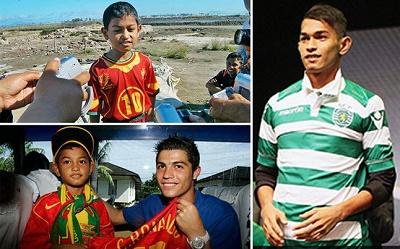 Niño que sobrevivió a tsunami jugará en el Sporting de Lisboa