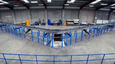 Facebook devela a dron gigantesco que dotará de internet gratuito a todo el mundo