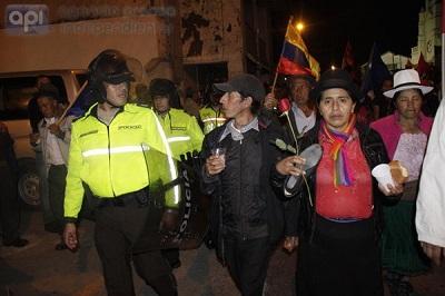 Marcha indígena llega a Cuenca este miércoles
