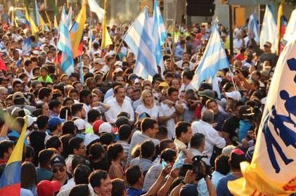 Nebot, Lasso y Noboa participaron en el paro nacional en Guayaquil