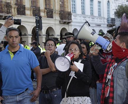 Nueva movilización  en Quito para exigir  liberación de detenidos