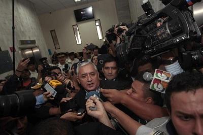 Otto Pérez Molina se presenta ante un tribunal por el caso 'La Línea'