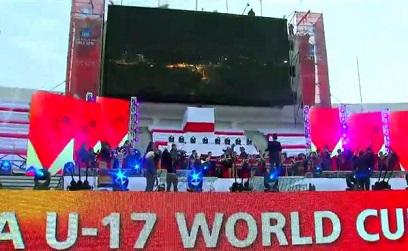Ceremonia inaugural Mundial de Fútbol Sub'17 homenajea a Chile