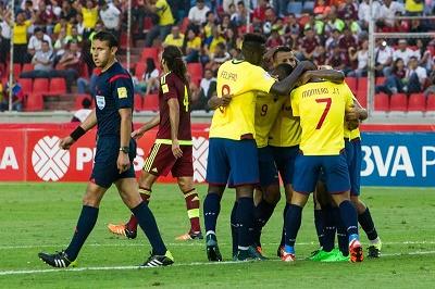 ¡Victoria! Ecuador golea a Venezuela con goles de Martínez, Montero y Caicedo