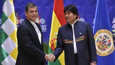 Presidente de Bolivia hace públicos los motivos por los que Correa no irá a reelección