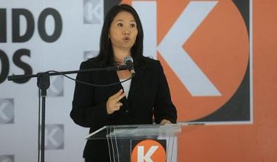 Keiko Fujimori sigue adelante en preferencias electorales en Perú