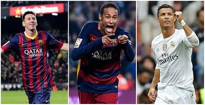 Messi, Neymar y Cristiano son los finalistas al Balón de Oro 2015
