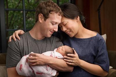 Mark Zuckerberg tiene una niña y donará el 99 % de sus acciones de Facebook