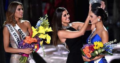 El presidente Santos consoló a Miss Colombia tras ser coronada por error