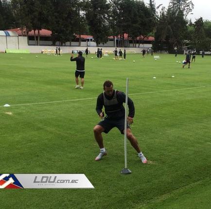 Brahian Alemán entrena por primera vez con Liga de Quito