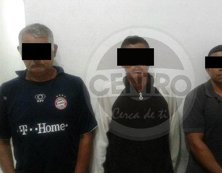 Tres hombres fueron detenidos por presunta extorsión