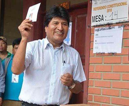 Evo Morales espera una participación masiva en el referendo sobre su reelección